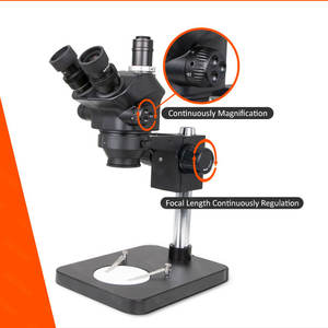 <span class=keywords><strong>Microscope</strong></span> stéréoscopique trinoculaire à zoom continu 7-50X pour réparation de précision - Product Image 3