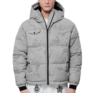 Customize Magic Print Hydrochromic Water Reactive Padding <strong>Jacket</strong> <strong>Waterproof</strong> <strong>Padded</strong> Insulated Quilted Winter <strong>Jacket</strong> for Men - Product Image 2