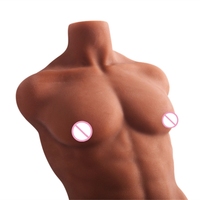 Bestseller Realistische Halbe Körper Sexpuppe Realistische Frauen-Masturbationspuppe Männlicher Torso mit Dildo und Po