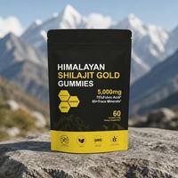 Expédition rapide, gommes vegan au shilajit pur de l'Himalaya, complément alimentaire de haute qualité, améliore l'immunité, 5000 mg, force adulte
