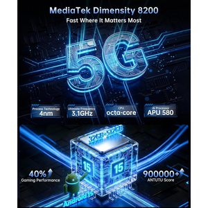 สมาร์ทโฟน 8849 Tank X รุ่นทนทาน 5G หน้าจอ 6.78 นิ้ว ระบบปฏิบัติการ Android 15 หน่วยความจำ 32GB+512GB โปรเจคเตอร์ 220 ลูเมนส์ กันน้ำมาตรฐาน IP68 - Product Image 3