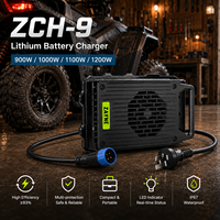 Chargeur de batterie au lithium 16S 67,2V 12A portable avec LED pour batterie de véhicule électrique tout-terrain 60V Light Bee Talaria (vente en gros)