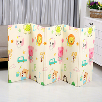Grand tapis de jeu pliable en mousse XPE pour bébé, épais, à motifs de dessins animés, lavable à la main, pour enfants, prix abordable