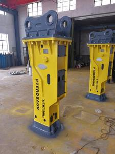 Coréia 20Ton Hidráulica Pilha Rodada Circuito Demo Rock Hammer Stone <span class=keywords><strong>Breaker</strong></span> SB81 Forro 135mm Pistão Sólido para Mini Escavadeira PC200 - Product Image 4