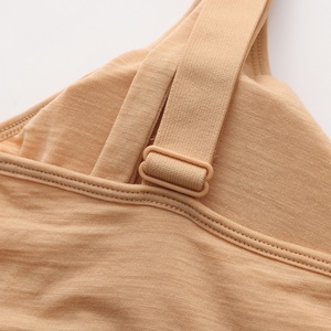 Novo Design de Tops de Treino com Barra Estendida em Lã Merino para Mulheres, Sutiã Esportivo de Yoga - Product Image 4