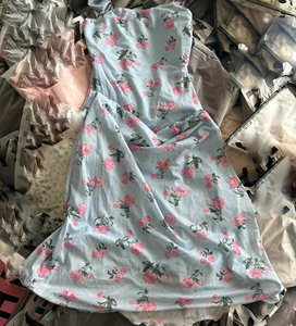 Elegantes Vestidos Midi Acampanados para Mujer con Cintura Alta, Volantes, Manga Acampanada, Cuello en V, Estampado de Primavera, Chifón, Casual, Lavable, Maxi - Product Image 6