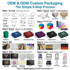 Premium Custom Logo Luxury Eco-Friendly Large Matte Rigid Paper Cardboard <b>Black</b> Magnetic Folding Closure <b>Gift</b> <b>Box</b> Embossing - Product Image 4
