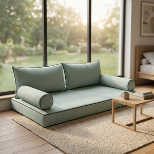 Export OEM High Colorfastness Outdoor Beach Bed <b>Waterproof</b> Sun-Resistant Memory <b>Foam</b> Solid Color Cushion Seat Cushion - Product Image 6