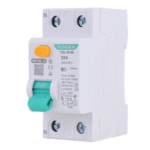 Dispositif de protection contre les courants résiduels Tengen Tgl1n 80, 32A, 230-240V AC, interrupteur de protection contre les fuites - Product Image 2