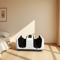Masseur électrique vibrant chauffant pour pieds, jambes et mollets, avec coussinets à picots et fonction Shiatsu, pour soulagement de la douleur, à utiliser sous le bureau