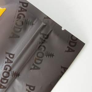 Bolsa de Mylar con Cierre Zip y Base Redonda para Dulces, Diseño Personalizado con su Propio Logotipo para Chocolates, Bocadillos y Galletas - Product Image 5