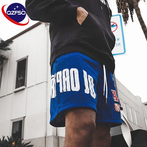 Shorts <span class=keywords><strong>de</strong></span> <span class=keywords><strong>basket</strong></span>-ball pour hommes QZFSO en polyester respirant à séchage rapide, impression par sublimation personnalisée, double maille graphique - Product Image 1