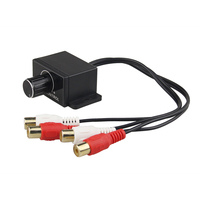 Amplificador de Audio Universal RCA para coche, altavoz con Control remoto de volumen, bajo/ganancia, Mando de nivel