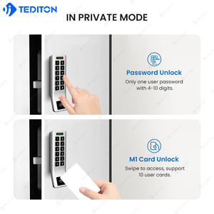 Tarjeta Rfid Tediton Precio al por mayor Cerradura de combinación de cajón Cerradura de casillero automática Cerradura de combinación para gabinete - Product Image 2
