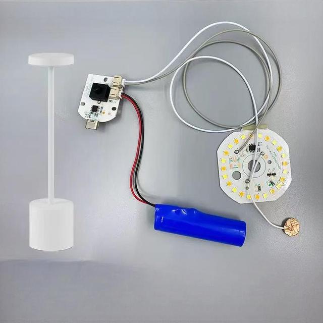 Rechargeable Cordless USB 5V LED Desk Lamp Customizable Dimmable Office Use Table Light with LED Strip and Module Ready Stock