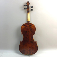 Prix de gros 4/4 Violon d'étudiant fait main en épicéa massif et érable flammé, son doux, bonne finition, professionnel