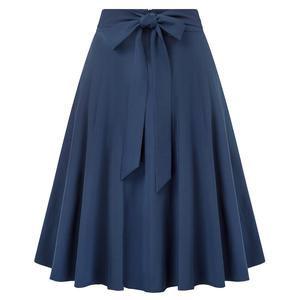 BPE02091 BP Womens Belt Decorated <strong>Skirt</strong> With Pockets Flared A-Line Buttons Decorated Black and <strong>Navy</strong> Blue Pleated <strong>Skirts</strong> - Product Image 6