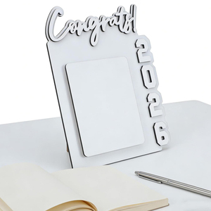 Cornice Fotografica in <span class=keywords><strong>Legno</strong></span> Personalizzata per Congratulazioni, Placca MDF Vuota per Sublimazione 2026 - Product Image 5