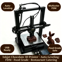 Impresora 3D de Chocolate Multicolor FDM con Inyección de Tinta, Nivelación Automática, Base Calefactada, para Alimentos, Nueva, para Restaurantes, Servicios de Catering, Pequeñas Empresas 1