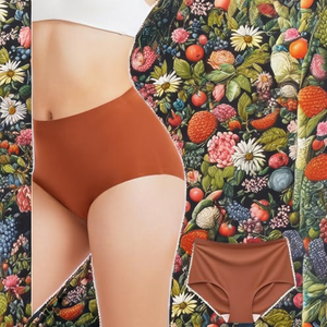 Tichati Confezione da <span class=keywords><strong>6</strong></span> slip da donna <span class=keywords><strong>a</strong></span> vita alta senza cuciture, <span class=keywords><strong>a</strong></span> copertura totale, invisibili (taglie regolari e plus size) - Product Image 2