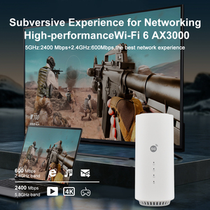 คุณภาพสูง kuwfi เราเตอร์5G LED 3000Mbps WiFi6บ้านไร้สายเราเตอร์ <span class=keywords><strong>WiFi</strong></span> CPE 5g พร้อมพอร์ตกิกะบิต - Product Image 4