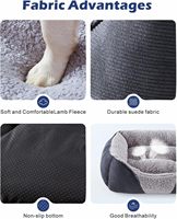 Canapé pour chien de couchage durable et doux amovible pour petits chiens, lavable en machine, lit pour chiot respirant à fond antidérapant