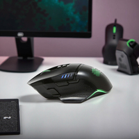 Mouse Gaming RGB Berkabel Kelas Atas Ergonomis untuk Tangan Kanan, Mouse Komputer Optik Esports dengan 8 Tombol Makro yang Dapat Diprogram
