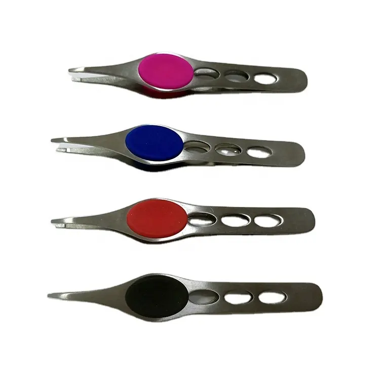 Wholesale Eyebrow Tweezers Pointed Best Tweezers For Ingrown Hairs With Custom Logo Printed