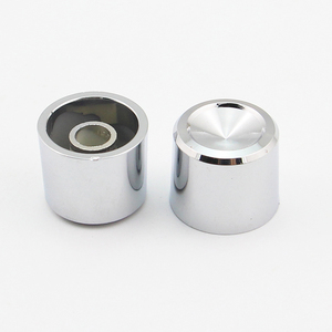 BES inteligentes tapa 6mm medio eje 19mm diámetro alta 16 mando giratorio CD raya: aluminio tapa de pomo de plástico - Product Image 2