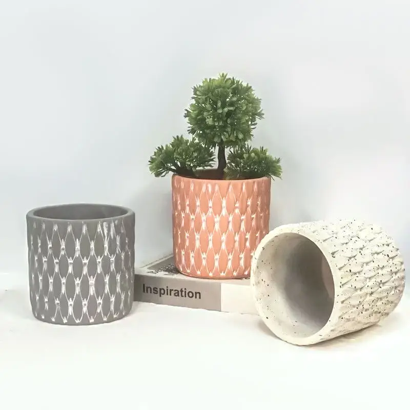 Pot De Fleur Decoration Flower Pot Mold Concrete Cement For Horticultural Plant