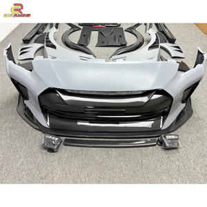 Kit Top Secret per il corpo di conversione in fibra di carbonio per Nissan R35 <span class=keywords><strong>GTR</strong></span> 2008-2022 cofano paraurti gonna laterale Spoiler parafango Diiffuser - Product Image 3