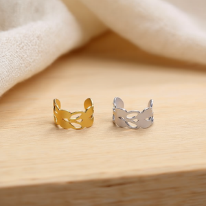 Boucles d'oreilles à clip en forme de papillon, argent, doré, Acero 46913, bijoux unisexes tendance - Product Image 3