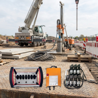 DLK DH-RC-23 Télécommande de grue 12V/24V à succès, 7 joysticks, piles AAA, code roulant, étanche, antichoc, portée 500m