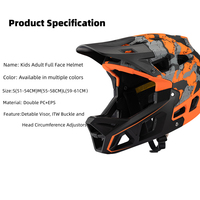 Casque de vélo tout-terrain intégral pour adulte, vente en gros OEM ODM, casque de vélo intégral pour la conduite à vélo