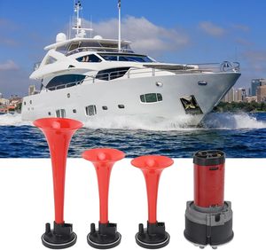 Kit de bocina de aire musical de 3 vías ABS 12V 125dB con manguera de compresor de aire para camión/tren/barco/coche - Product Image 4