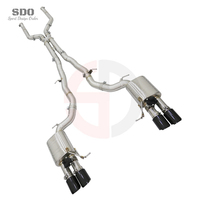 Sistema de Escape de Alto Rendimiento Catback de Acero Inoxidable 304 de 1.5 mm de Espesor para BMW F10 550I 4.4L 2010-2016, Tubo de Escape Soldado con TIG