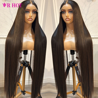 Perruque en cheveux vierges vietnamiens bruts, sans colle, avec dentelle transparente, vente en gros, perruque de cheveux humains non traités pour femmes noires