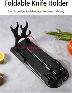 Juego de 7 Cuchillos con Tabla de Cortar y Soporte para Cuchillos de Cocina - Product Image 4