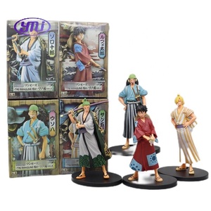 4 Styles 17CM Anime Figure 1 PIECE Luffy Sanji Zoro Usopp Wano Country Kimono Toys Cartoon <span class=keywords><strong>Manga</strong></span> Figurine Cadeau - Product Image 1