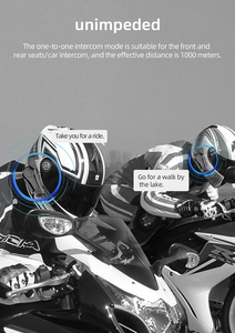 Auriculares para casco con intercomunicador inalámbrico E1 X1 Plus V5.3, accesorios para motocicleta, auriculares con micrófono HD para conductores - Product Image 4