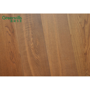 Parterre en bois de chêne massif super mat de 190mm de large, plancher en bois fumé blanc, plissage - Product Image 2