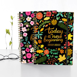 Hermoso regalo recién llegado 2025 espiral colorido elástico cubierta dura cuaderno planificador libro marca pegatinas para oficial viajero niños - Product Image 2