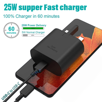 Prise de charge super rapide 25W PD QC3.0 pour ordinateur portable, téléphones mobiles, écouteurs, port Type-C, ABS/PC ignifuge, universel 100-240V