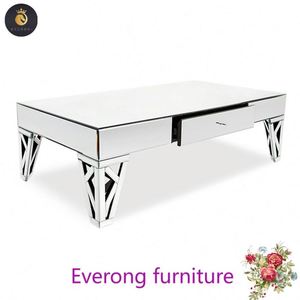 Table basse moderne en verre transparent miroir - Product Image 4