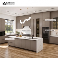 Buildgres Style Européen Design Gris Laque Portes Philippines-Hanging-Cabinet-Cuisine Mélamine Conseil Mdf Tiroir Armoire de Cuisine