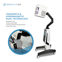 Dispositivo de Terapia de Ondas Terahertz con Pantalla Táctil Capacitiva HD de 7 Pulgadas, Unidad de Cuidado Magnético Rotatoria de Escritorio para Perros
