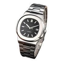 Montre mécanique tourbillon pour homme sur mesure OEM, boîtier en acier inoxydable, cadran en cristal saphir, étanche 3ATM, montre-bracelet de style business