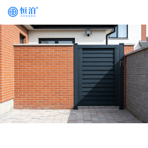 Porte de sécurité motorisée électrique à double battant en acier inoxydable pour entrée principale avec dimensions personnalisées pour la cour de la villa - Product Image 4