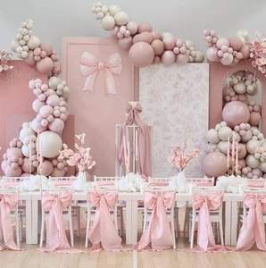 قوس زهري زهري خلفية مطاط سبانديكس متوفر في المخزن أقواس على الوجهين للفتيات حفلات استحمام أطفال حفلات ديكور جداري مصنع بالجملة - Product Image 5