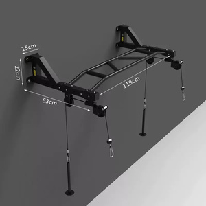 <span class=keywords><strong>Barra</strong></span> de dominadas montada en la pared, equipo de gimnasio en casa, bloque de cable de <span class=keywords><strong>polea</strong></span>, barras paralelas individuales - Product Image 2